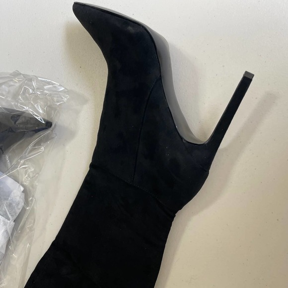 Nine West Teleena Women's Boot (Black - Size 9 - FAUX Suede) - Picture 10 of 13